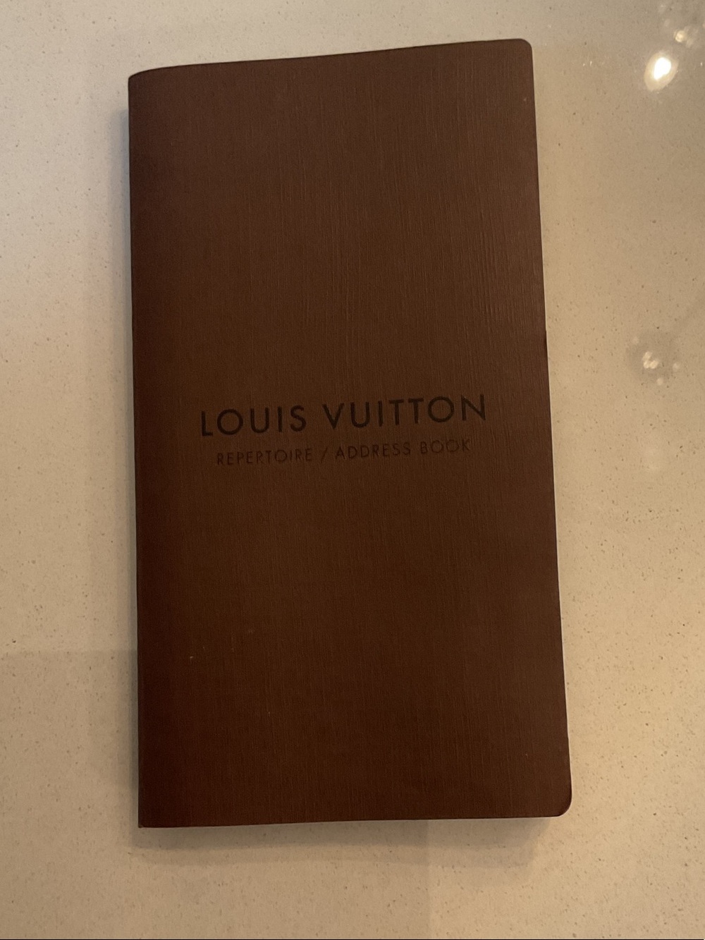 Louis Vuitton Brown Repertoire Address Notebook book authentic never used